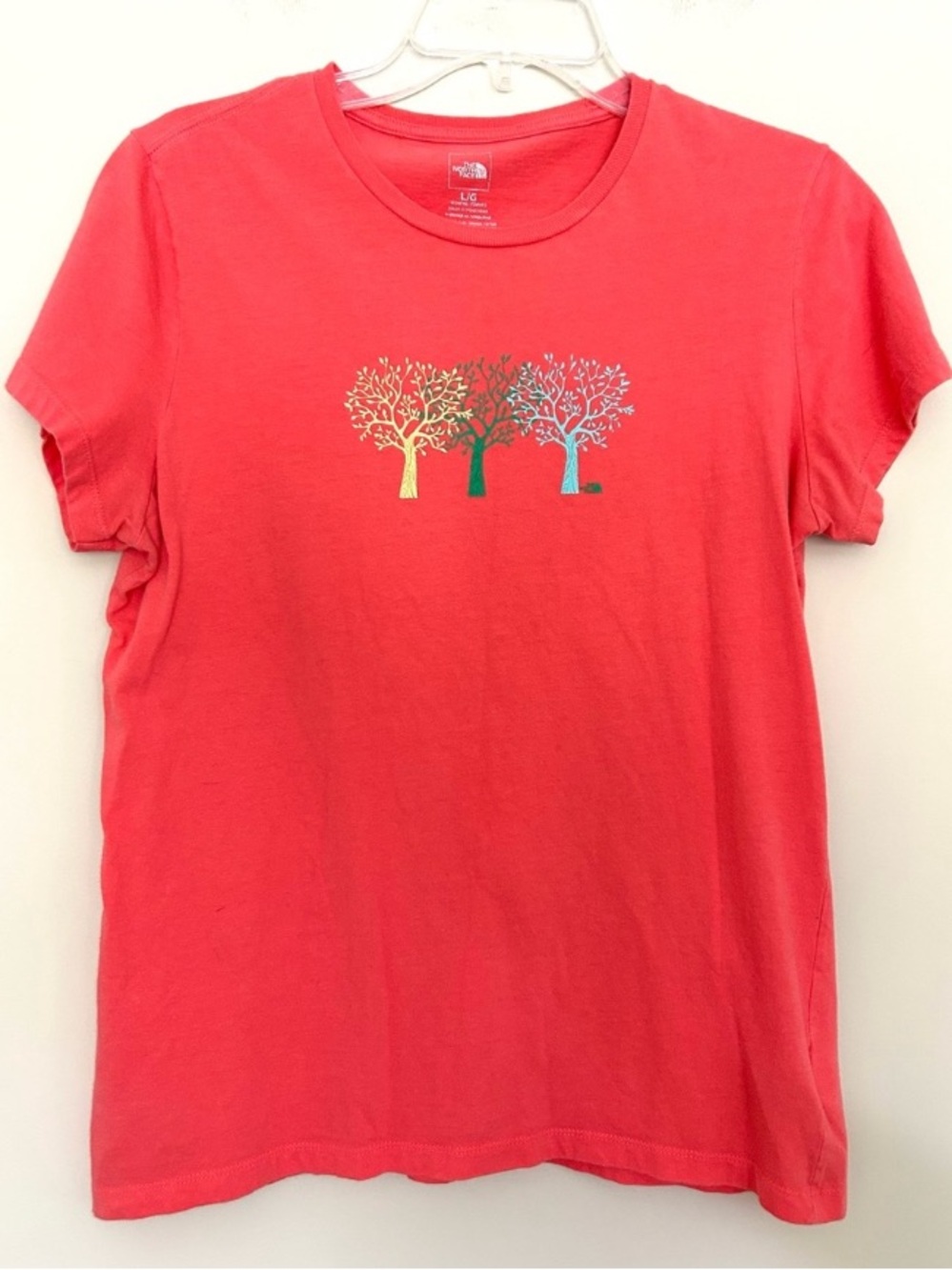 The North Face Women’s Coral Short Sleeve Tee with Colorful Tree Trio